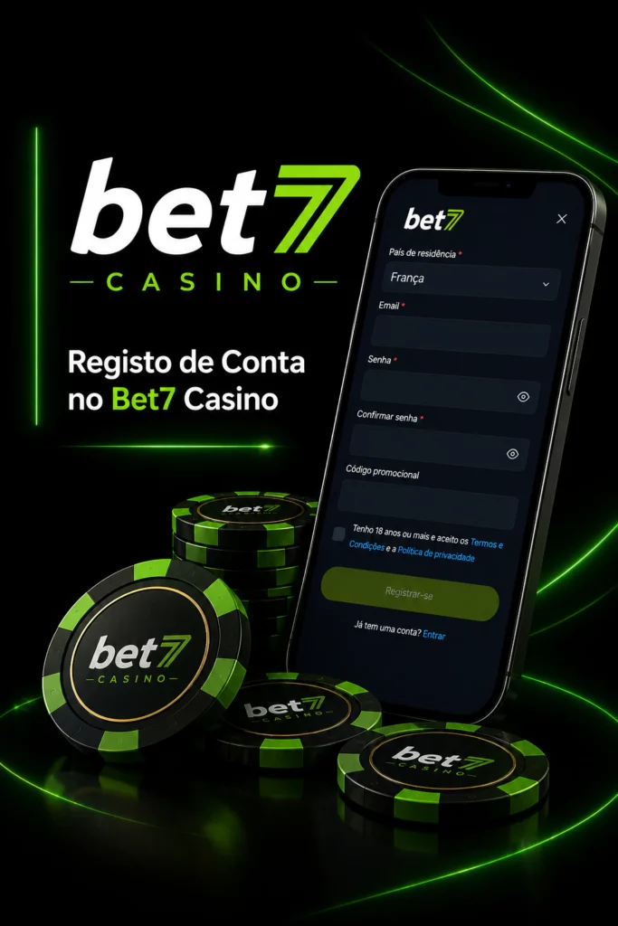 register Bet7
Início de Sessão, Recuperação de Palavra-Passe e Segurança da Conta