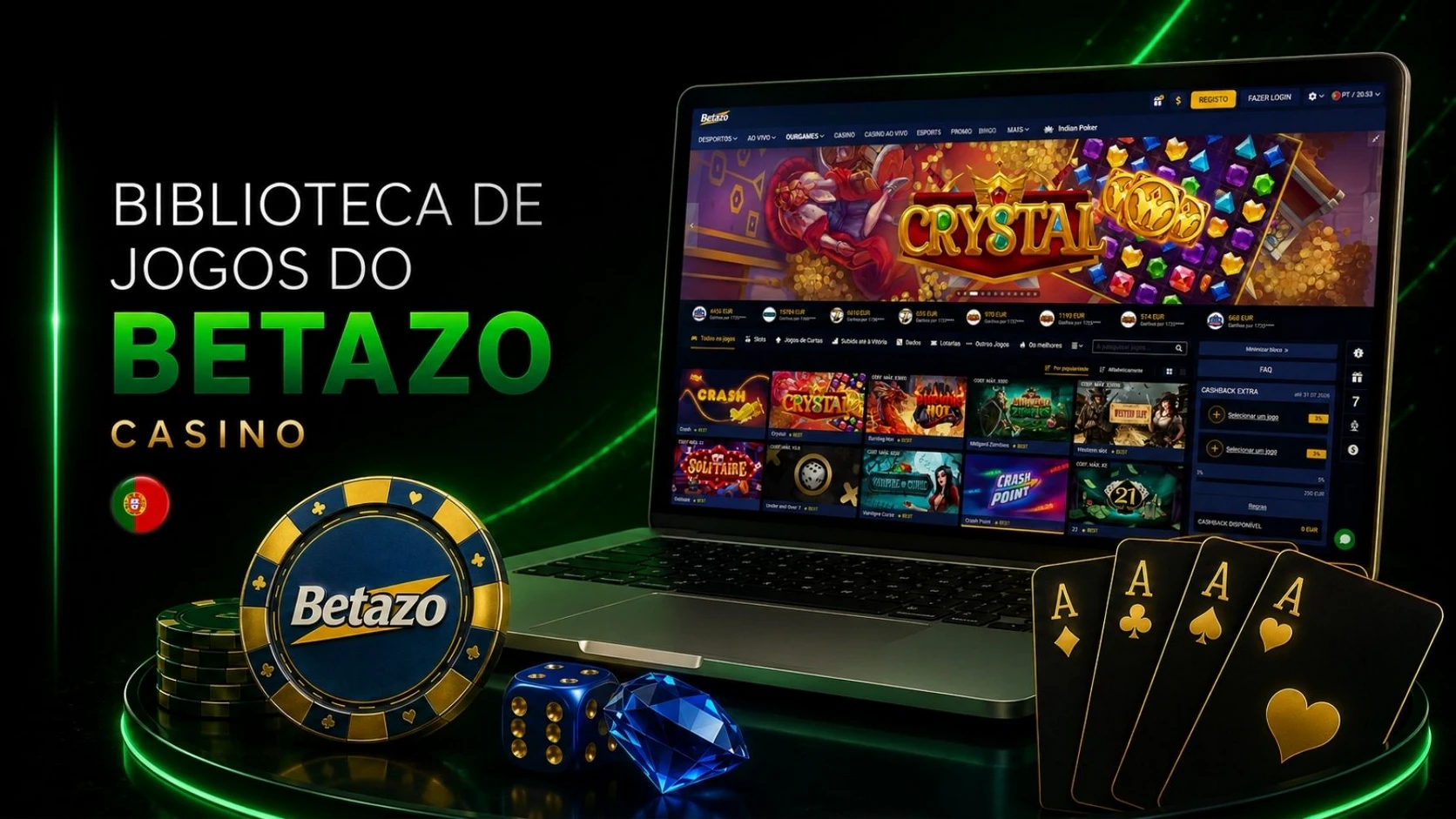 Biblioteca de Jogos do Betazo Casino