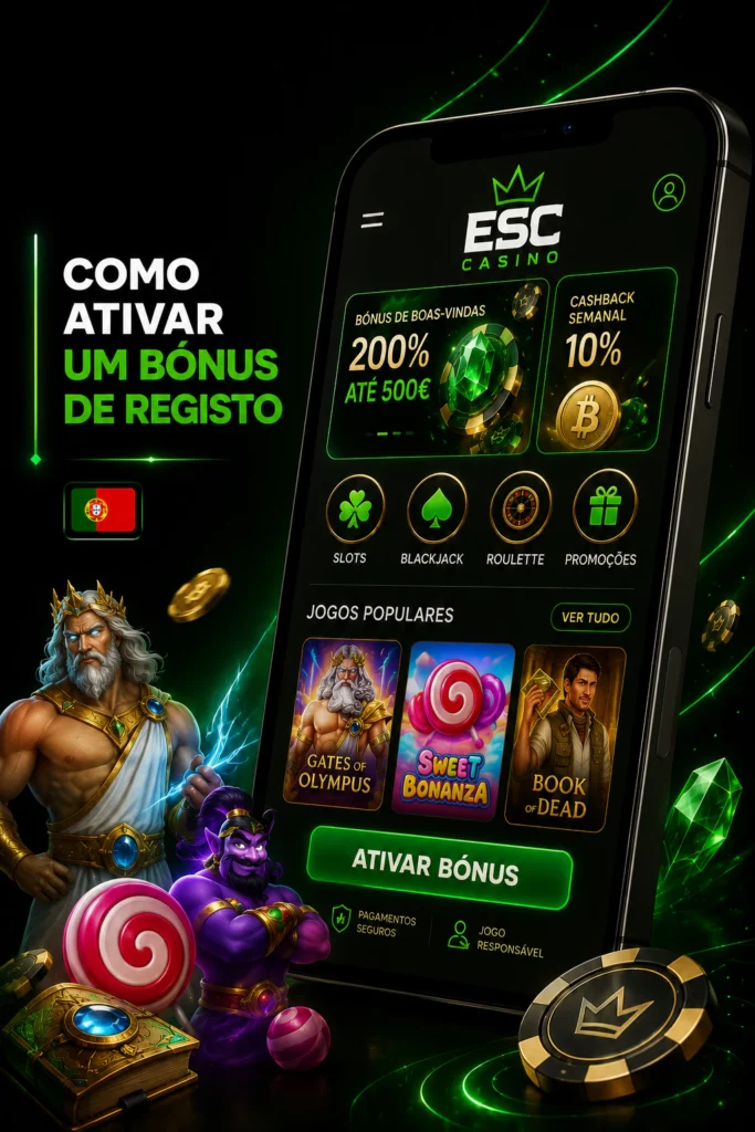 Como Ativar um Bónus de Registo