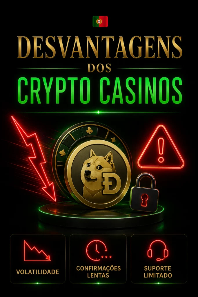 Possíveis Desvantagens dos Crypto Casinos