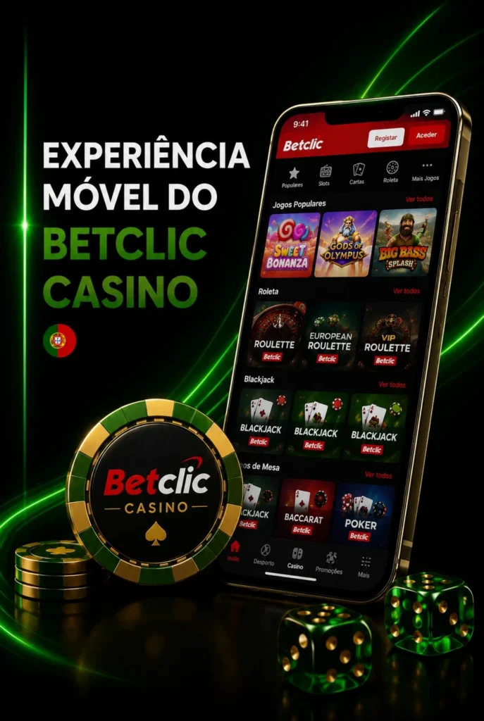 Experiência Móvel do Betclic Casino