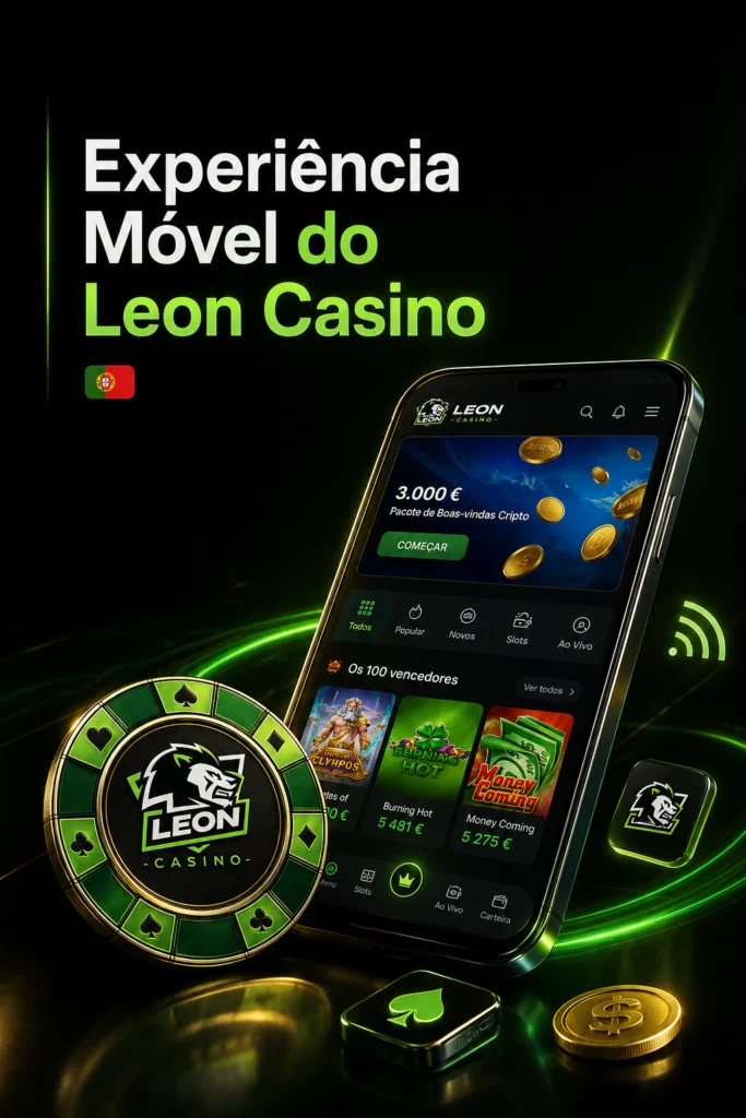 Experiência Móvel do Leon Casino