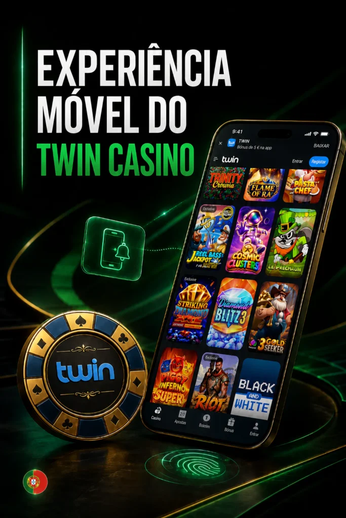Experiência Móvel do Twin Casino