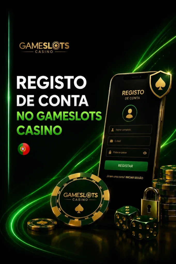 Registo de Conta no GameSlots Casino