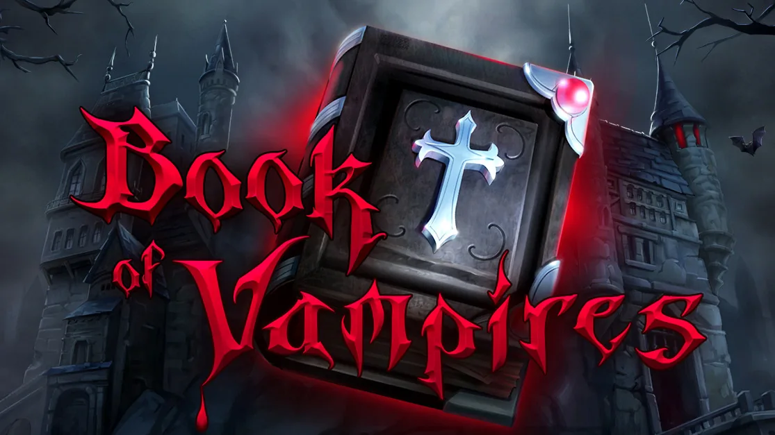 Capa oficial da slot Book of Vampires da Tom Horn Gaming
