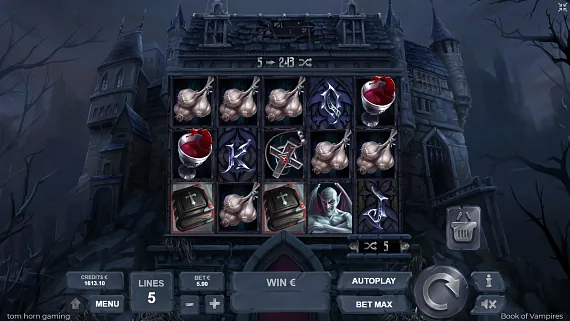 Captura oficial do jogo base de Book of Vampires