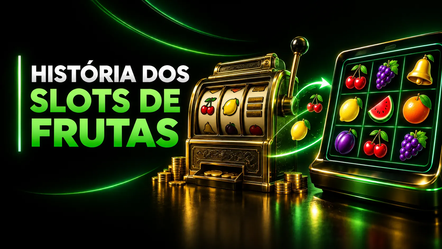 Evolução dos slots de frutas de uma máquina mecânica para uma grelha digital