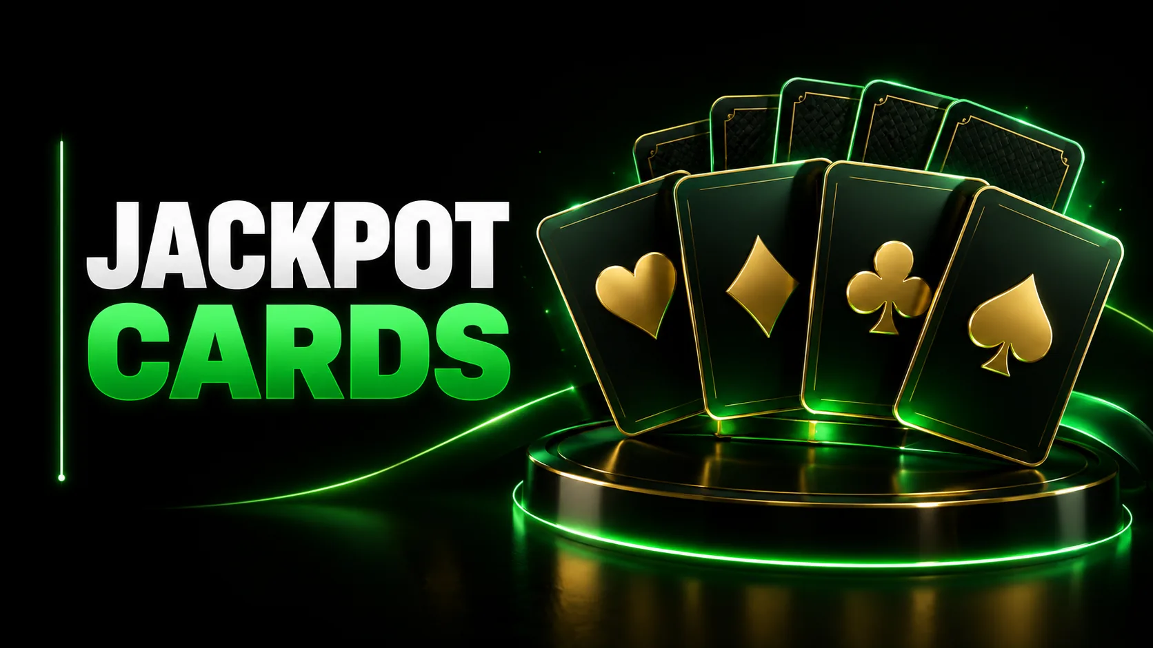 Ilustração de cartas com os quatro naipes para Jackpot Cards
