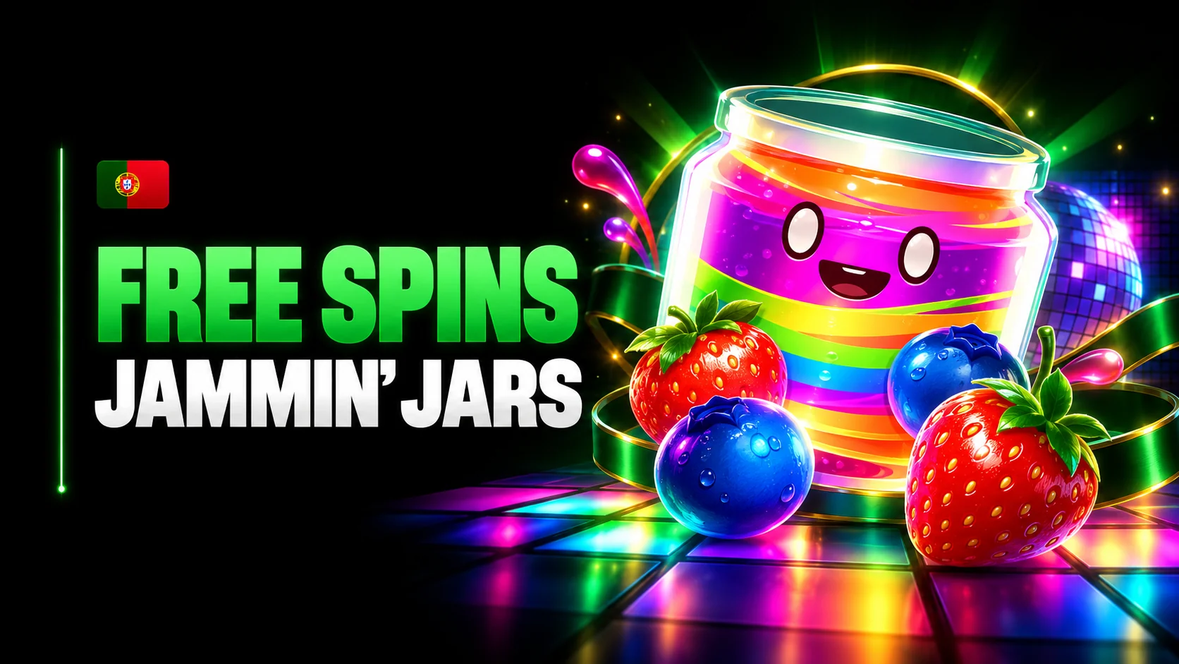 Ilustração editorial dos free spins de Jammin’ Jars