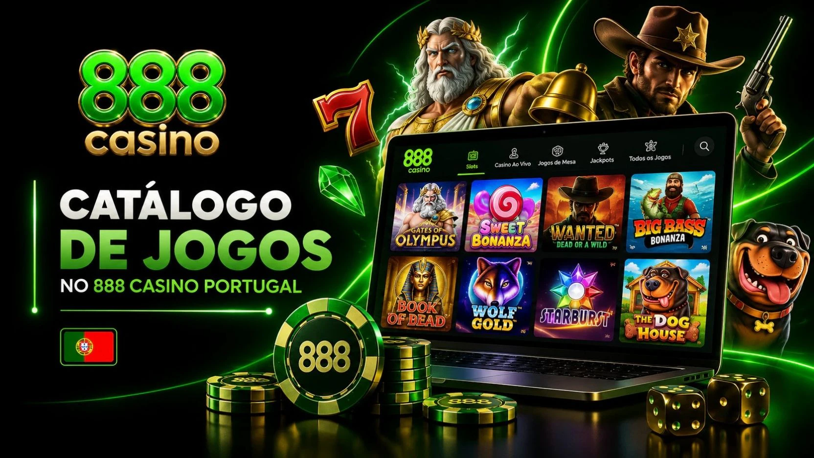Catálogo de Jogos no 888 Casino Portugal