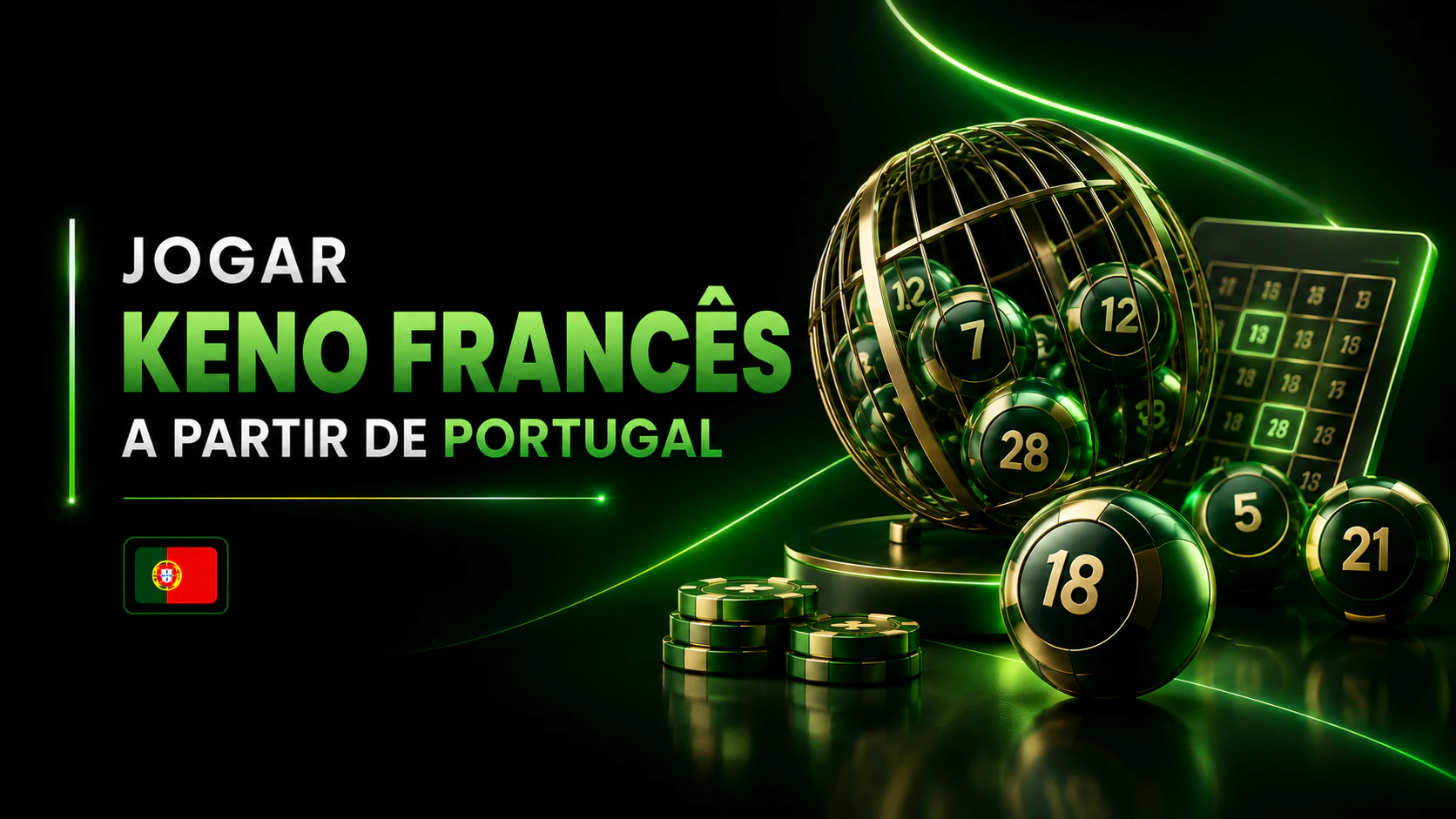 Jogar Keno Francês a partir de Portugal